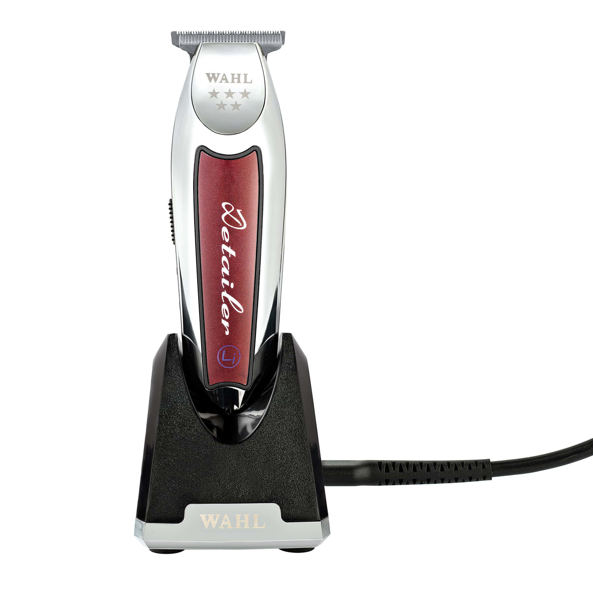 Wahl Cordless Detailer Li met oplaadstandaard.