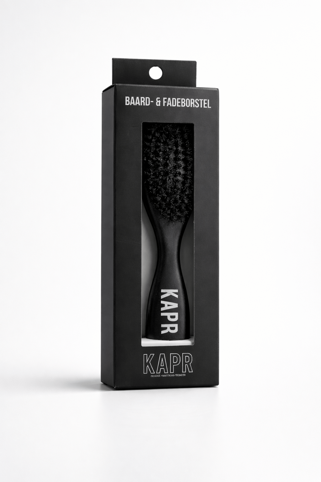 KAPR Baard & Fade borstel – detail van de borstelharen.