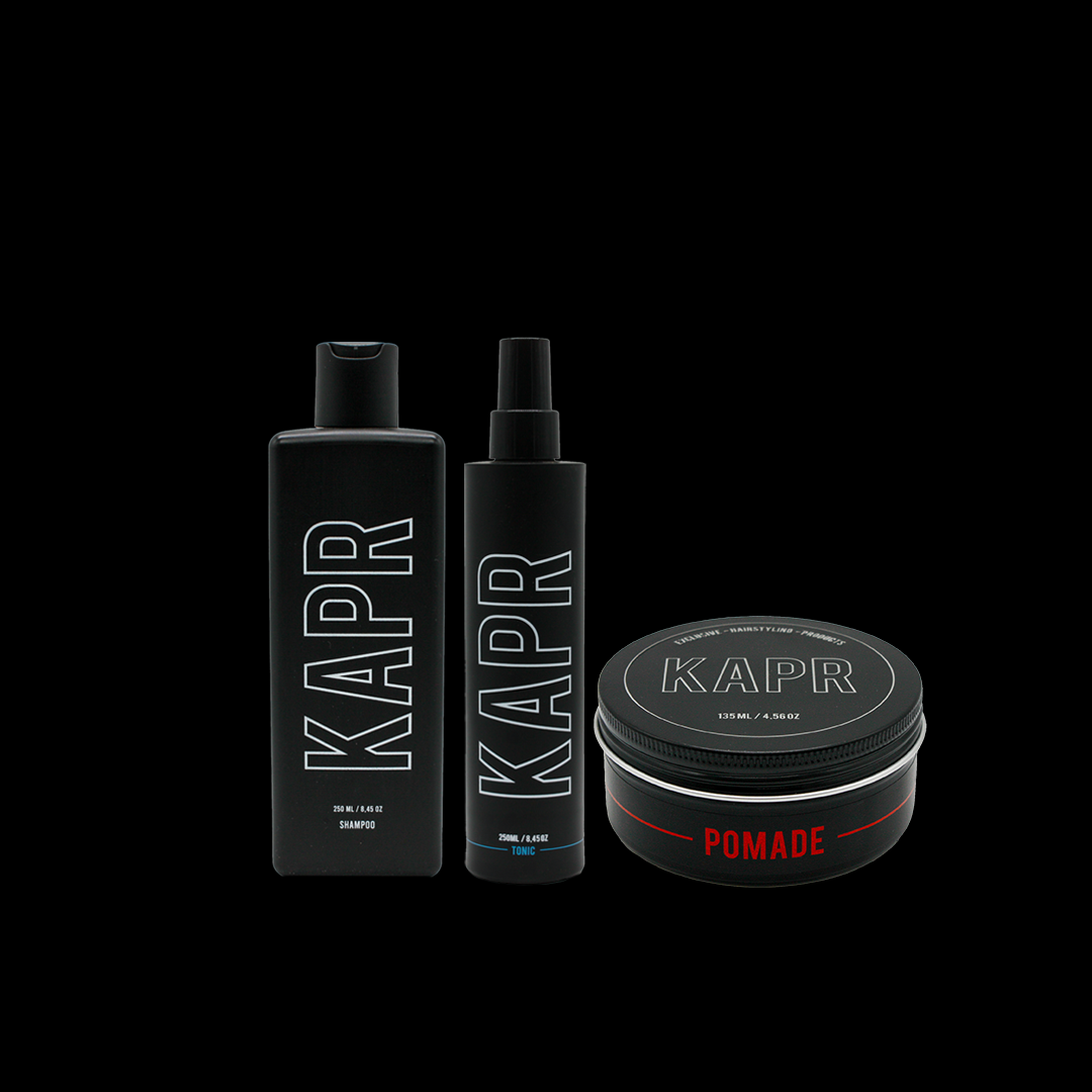 KAPR Complete Routine Pre-Styling met Pomade – productoverzicht.