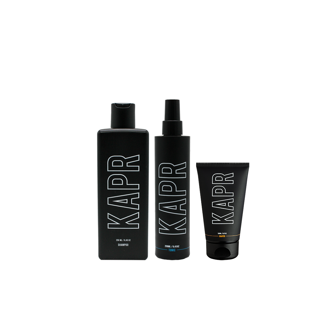 KAPR Complete Routine Pre-Styling met Shaper – verzorging, pre-styling en styling in één set.