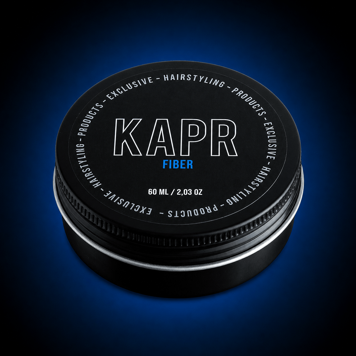 KAPR Fiber Wax 60ml – sfeerbeeld in barbershopsetting.