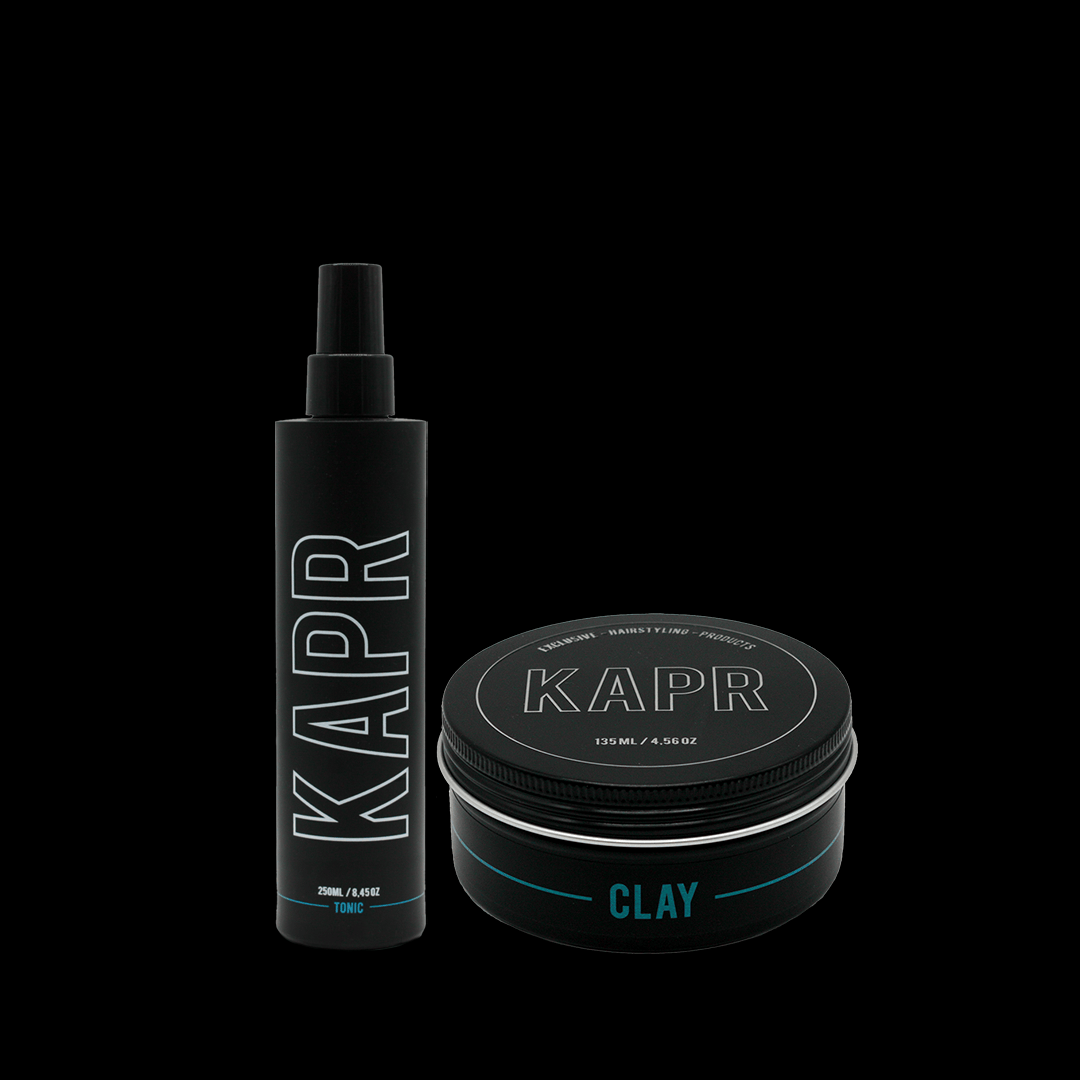 KAPR Styling Routine Essential met Clay – productoverzicht.