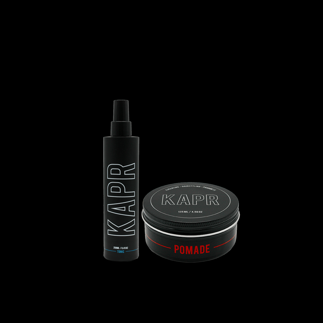 KAPR Styling Routine Essential met Pomade – productoverzicht.