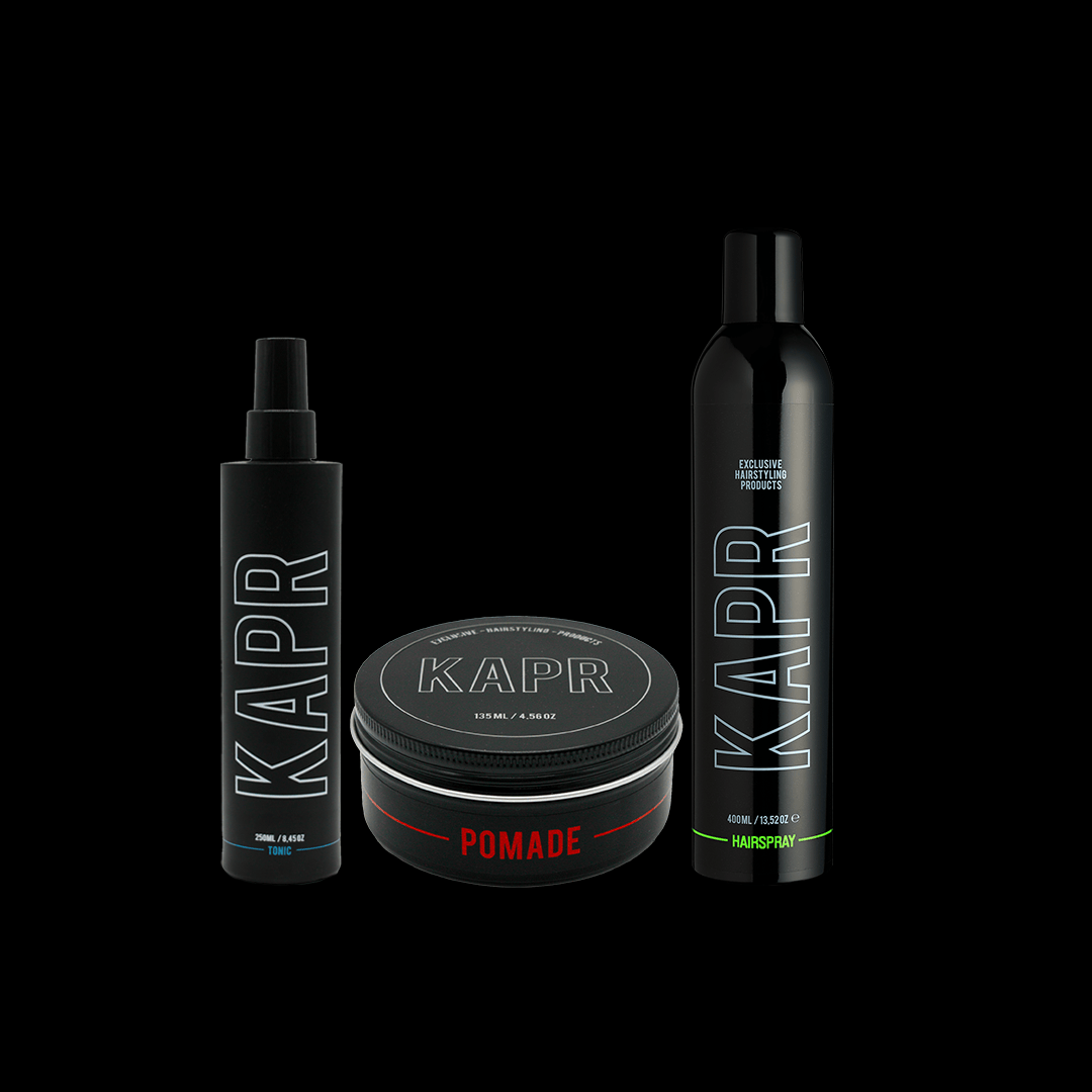 KAPR Styling Routine Strong Hold met Pomade – productoverzicht.