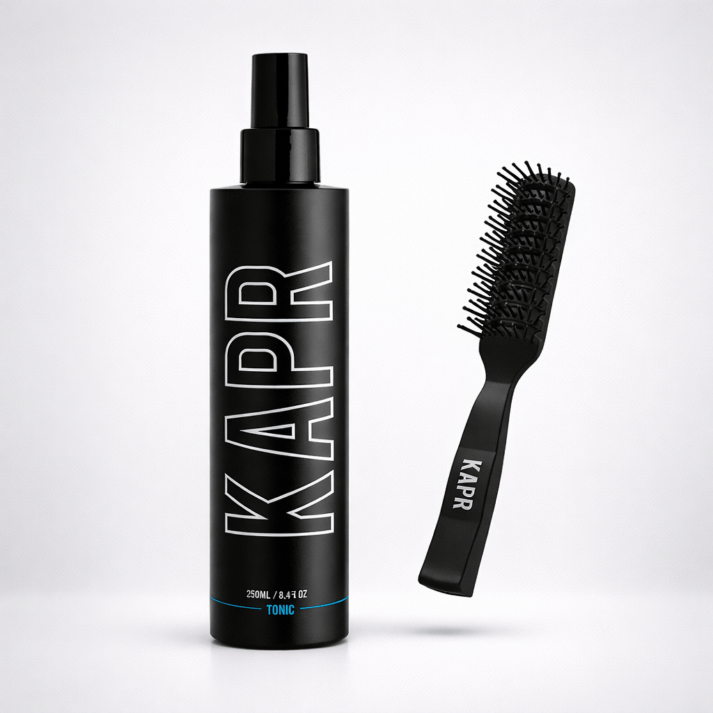 KAPR Tonic 250ml bundel met gratis föhnborstel.