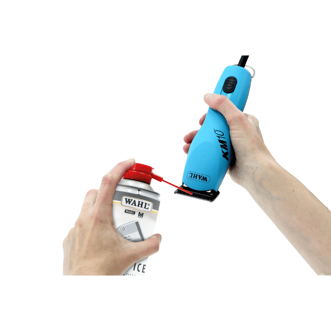 Wahl Blade Ice spray – spuitbus voor onderhoud van tondeusemessen.