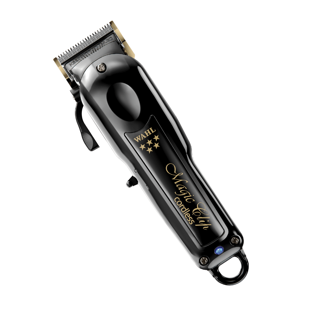 Wahl Cordless Magic Clip 5-Star in zwart - draadloze tondeuse, vooraanzicht.