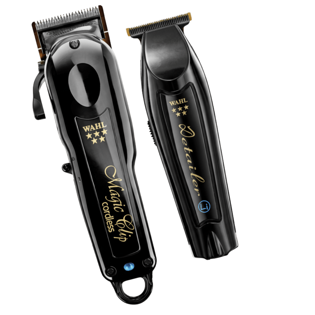 Wahl Cordless Barber Combo Black – draadloze tondeuse en trimmer set.
