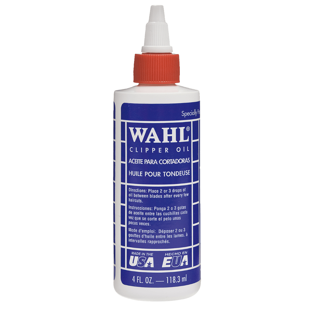 Wahl Oil olieflesje 118,3 ml voor het smeren van tondeusemessen.