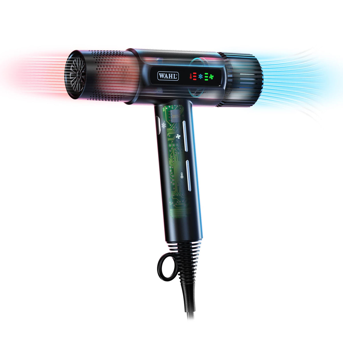 Wahl Vanquish T-Shape föhn – doorkijkweergave van de motor.