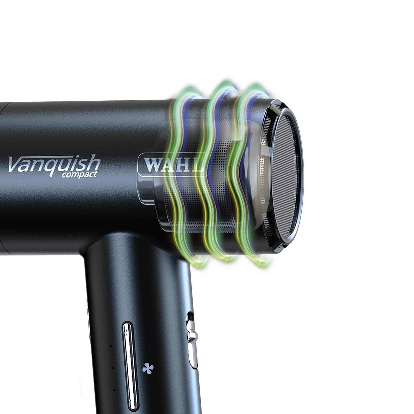 Wahl Vanquish Compact föhn – stille motor uitgelicht.