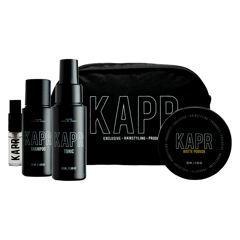 KAPR Discovery Gift Kit – cadeauset met KAPR reisformaten, variant 2.