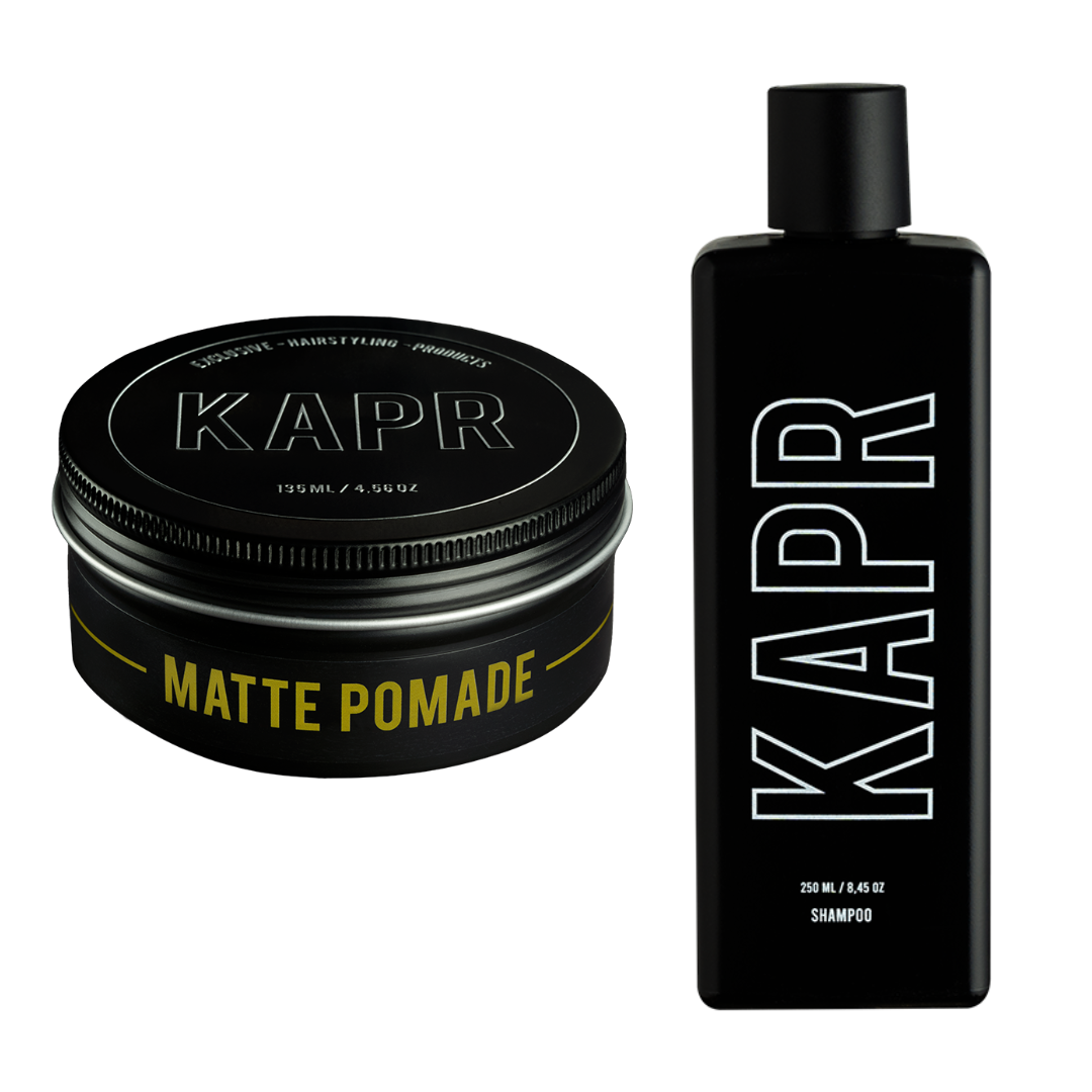MATTE POMADE 135ml + Shampoo 250ml