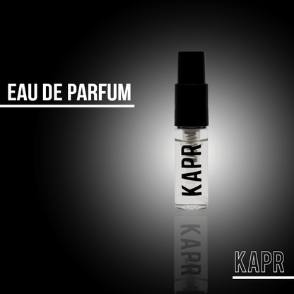KAPR Parfum – zwarte flacon met exclusieve geur voor mannen.