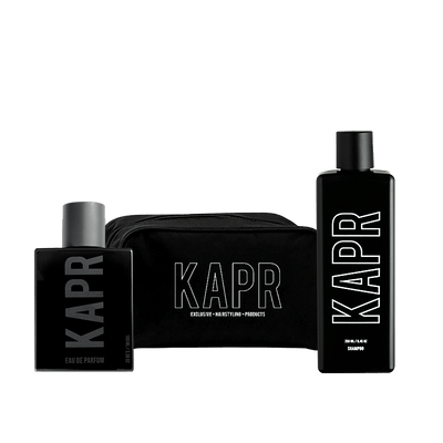 PARFUM Bundel + GRATIS SHAMPOO 250ml en Toilettas - KAPR - Exclusive Hairstyle Products - 82450 - PARFUM Bundel + GRATIS SHAMPOO 250ml en Toilettas