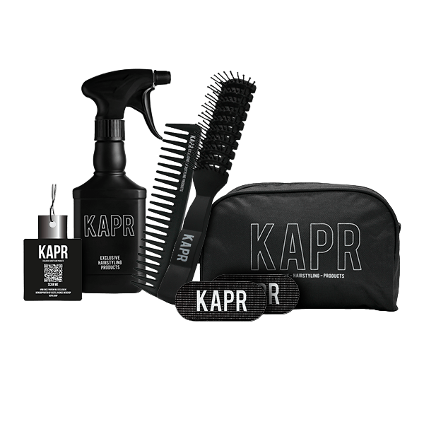 KAPR Try-Out Set – compacte travelversie met KAPR essentials voor mannen.